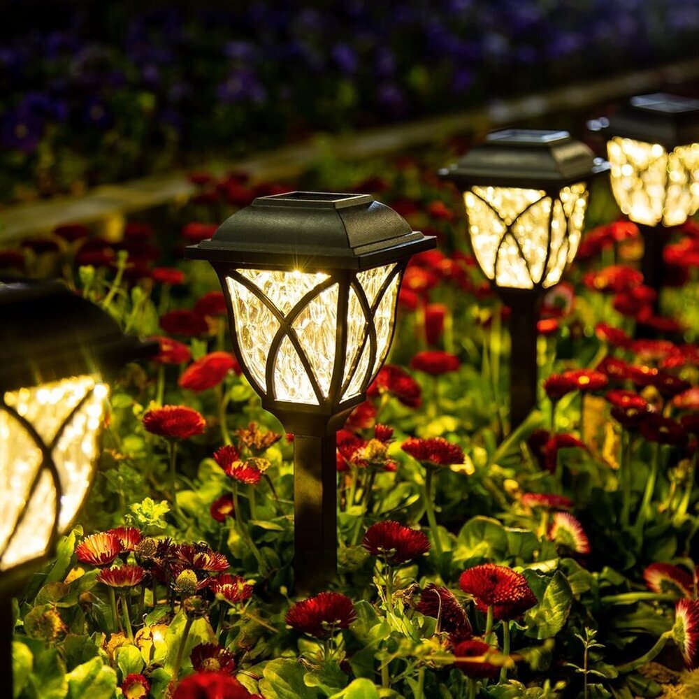 Solar Lights Outdoor Waterproof, 6 Pack LED Solar Garden Lights, Outdoor Decorat